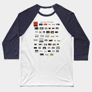 Pixel Soviet Home Computers Baseball T-Shirt